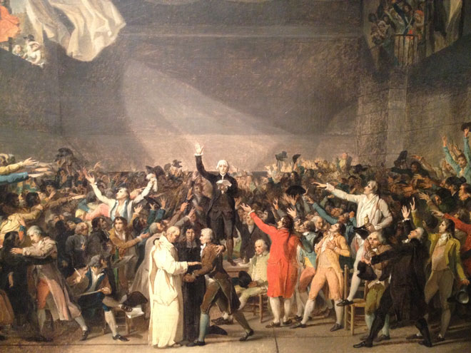 Jacques Louis David, Le Serment du Jeu de Paume, 1791-1792, Château de Versailles