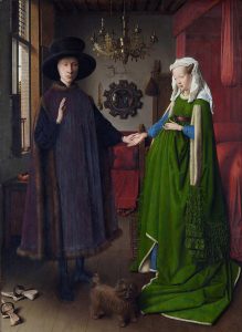 ZOOM SUR : Les époux Arnolfini, Jan Van Eyck (1434)