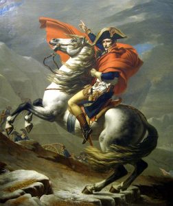 ZOOM SUR : Bonaparte franchissant le Grand-Saint-Bernard, Jacques Louis David (1801)