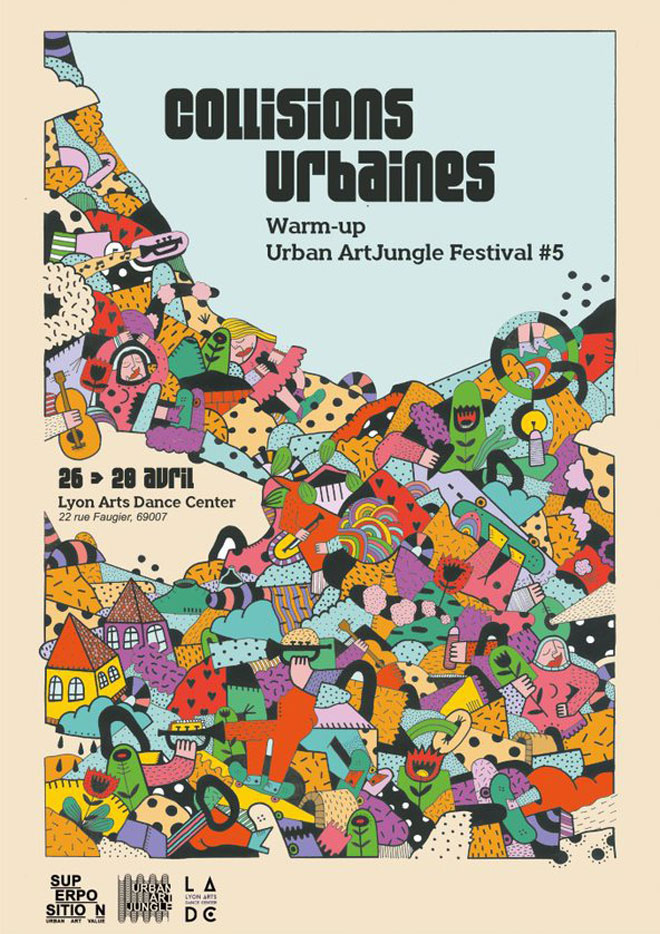 Collisions Urbaines - Warm Up : Urban Art Jungle Festival.