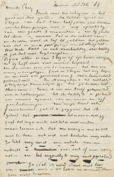 lettre de Vincent Van Gogh