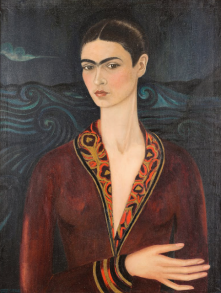 Autoportrait à la robe de velour, Frida Kahlo