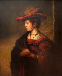 "Saskia van Uylenburgh de profil" de Rembrandt