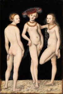 "Les Trois Grâces" de Lucas Cranach l’Ancien