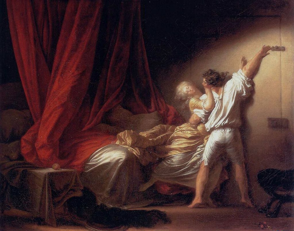 "Le Verrou" de Jean-Honoré Fragonard