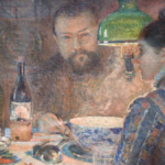 Analyse Under the lamp de Marie Bracquemond