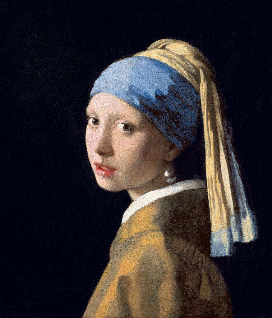 "La Jeune Fille à la Perle" de  Johannes Vermeer