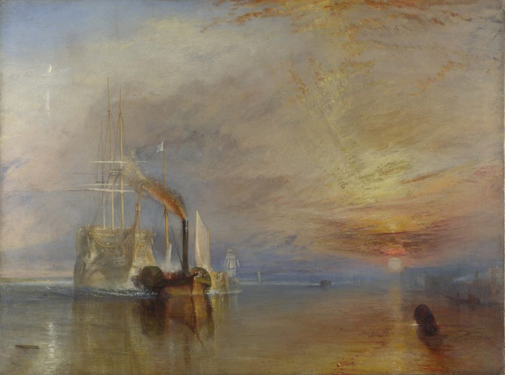 "Le dernier voyage du téméraire" de William Turner