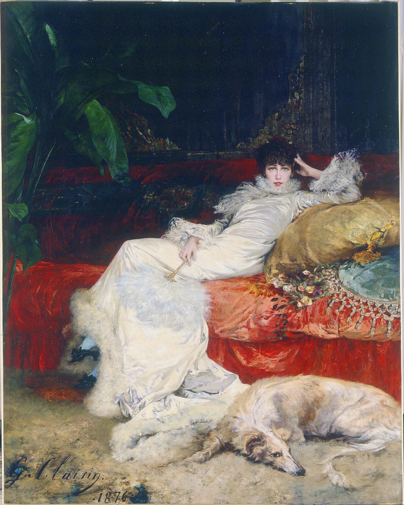 "Le Portrait de Sarah Bernhardt" de Georges Clairin