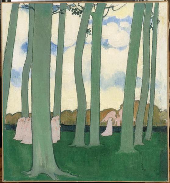 "Paysage aux arbres verts", par Maurice Denis, 1893