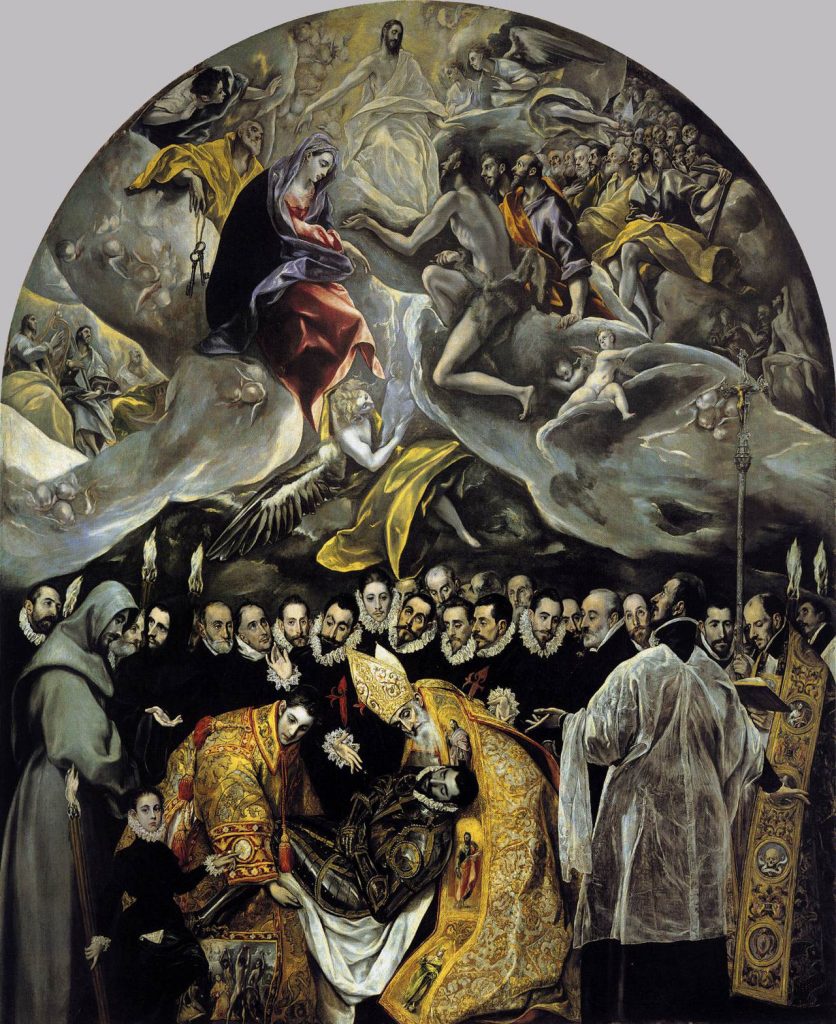 Le Greco, l’enterrement du Comte d’Orgaz, 1586-1588