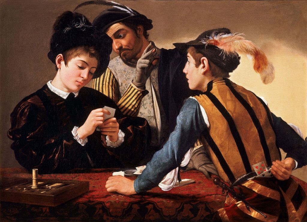 Les Tricheurs, Le Caravage, 1595