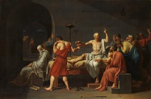 La Mort de Socrate, Jacques-Louis David, 1787