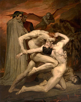 Dante et Virgile aux Enfers, William Bouguereau, 1850