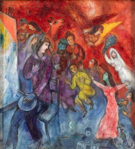 L'Apparition de la famille de l'artiste de Marc Chagall en 1947