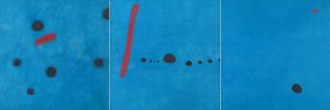 Triptyque : Bleu I, Bleu II, Bleu III, Joan Miro, 1961