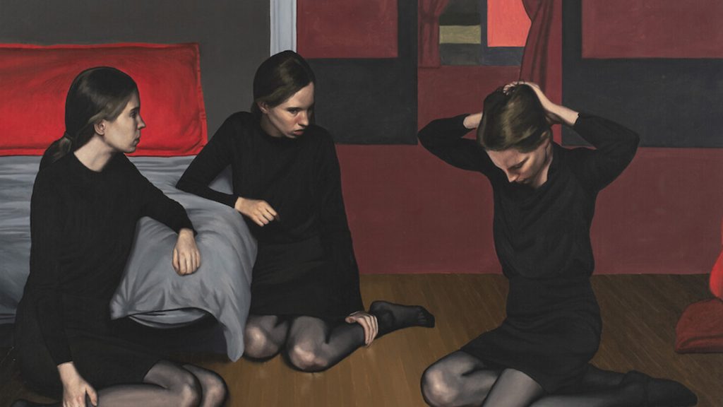 Galerie Le Feuvre & Roze - "Trois filles dans le salon" de François Malingrëy