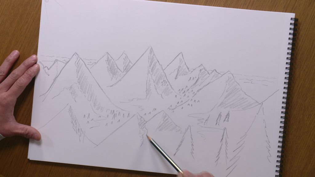 Dessiner une montagne