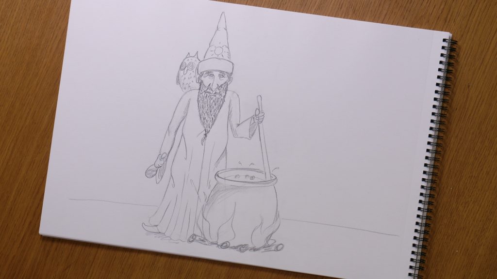 Dessiner un magicien