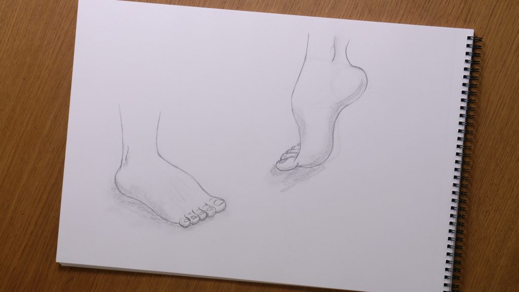 Dessiner un pied