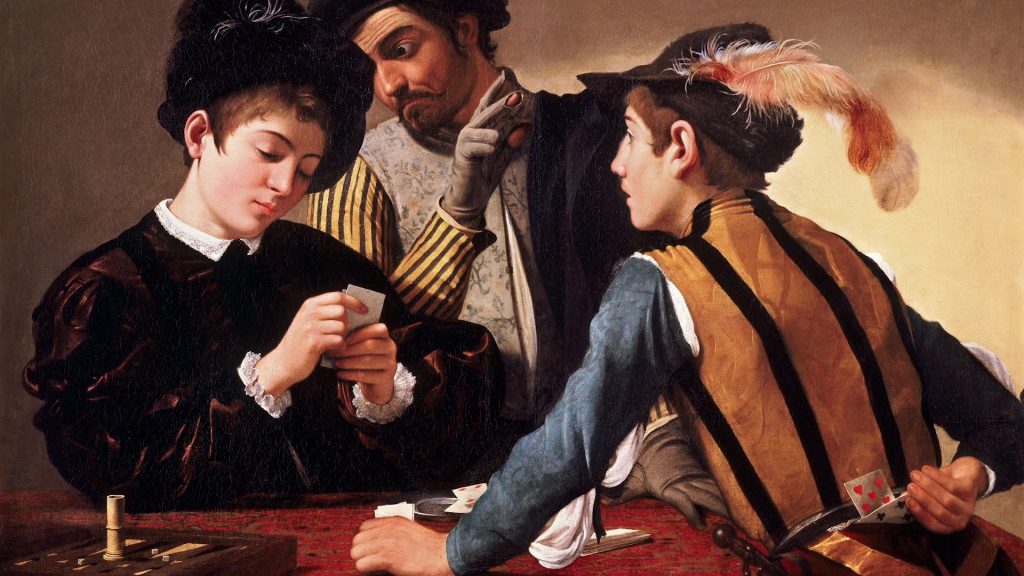 Caravaggio's poker face