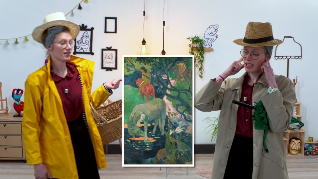 Quelle est la couleur du cheval blanc de Gauguin ?