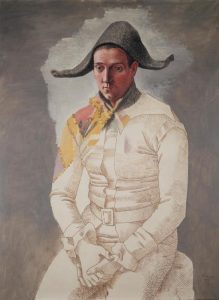 L'arlequin assis de Pablo Picasso, 1923