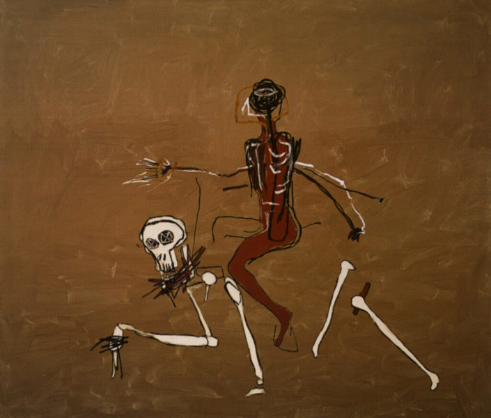 Riding Death de Jean-Michel Basquiat, 1988