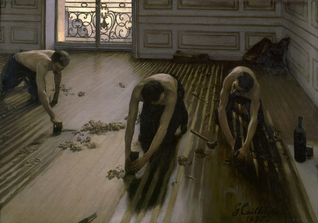 Les Raboteurs de parquet de Gustave Caillebotte