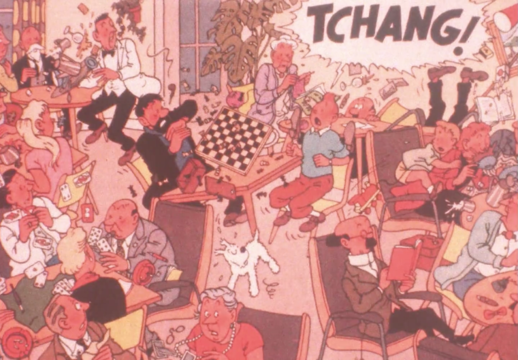 extrait d'un album de tintin