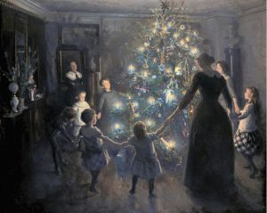 Tableau "Joyeux Noël" de Viggo Johansen