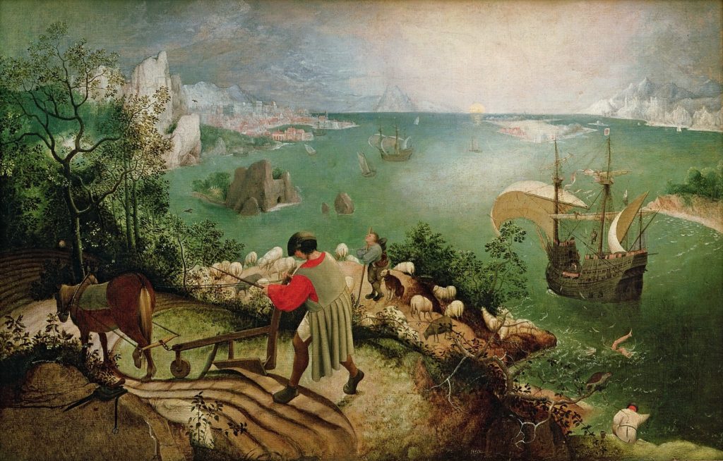 Tableau : La chute d'Icare, Pieter Brueghel