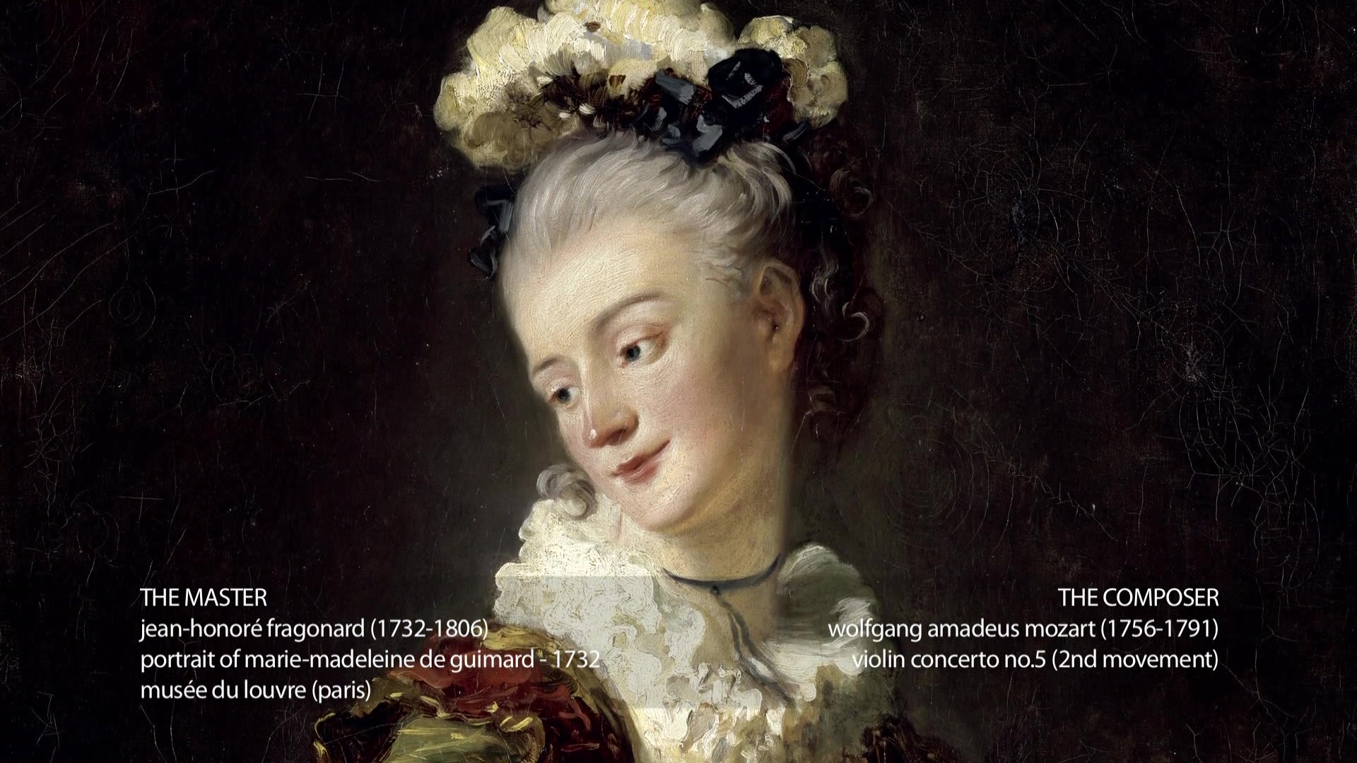 Fragonard & Mozart - Portrait of Marie-Madeleine de Guimard