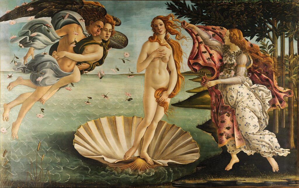 La naissance de Vénus de Sandro Botticelli