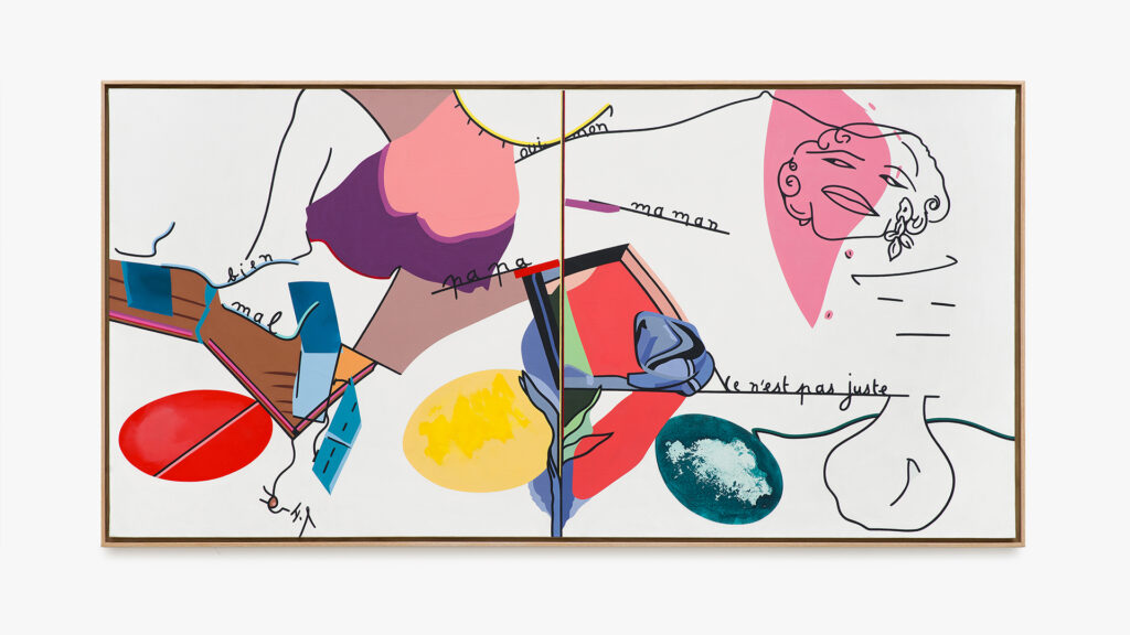 Galerie Rabouan Moussion - "Etude pour Maman" par Hervé Télémaque