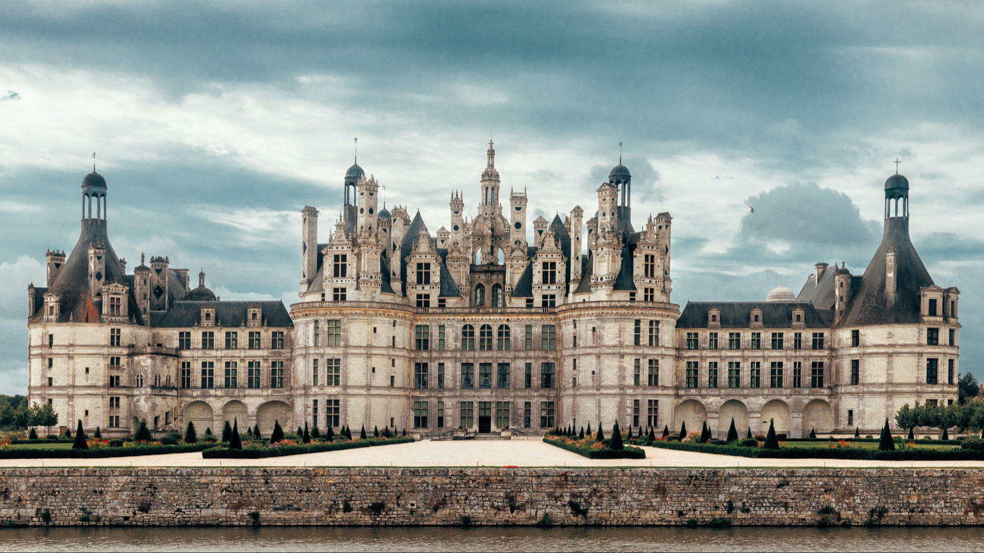 Tapisserie Murale Château De Chambord – Art Décoratif Belge 80% Coton, Laine, Viscose