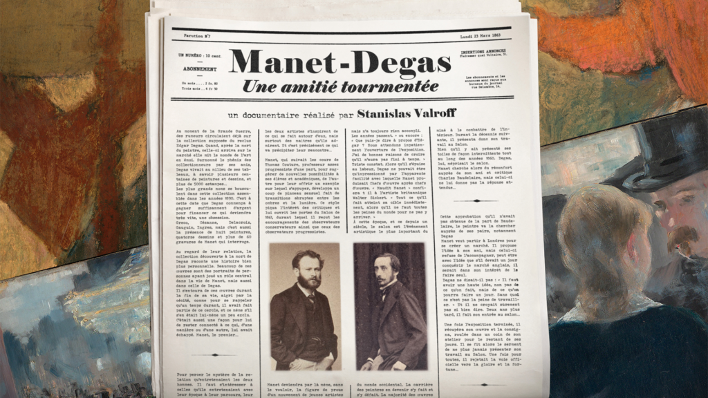Article - Manet-Degas : Une amitié tourmentée