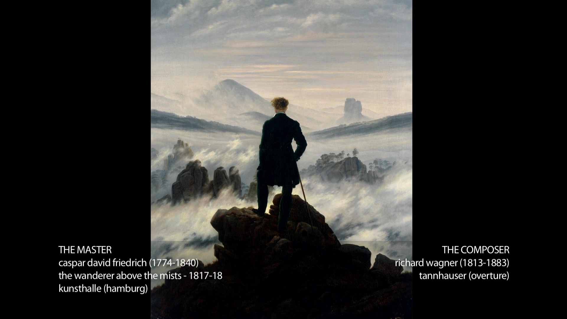 Caspar David Friedrich & Wagner - The wanderer above the mists