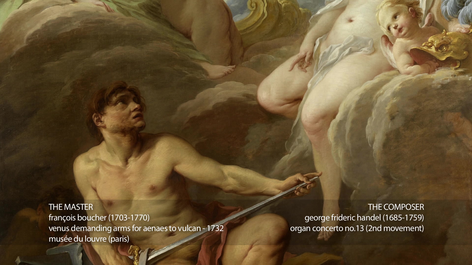 François Boucher & Haendel - Venus Demending Arms for Aenaes to Vulcan