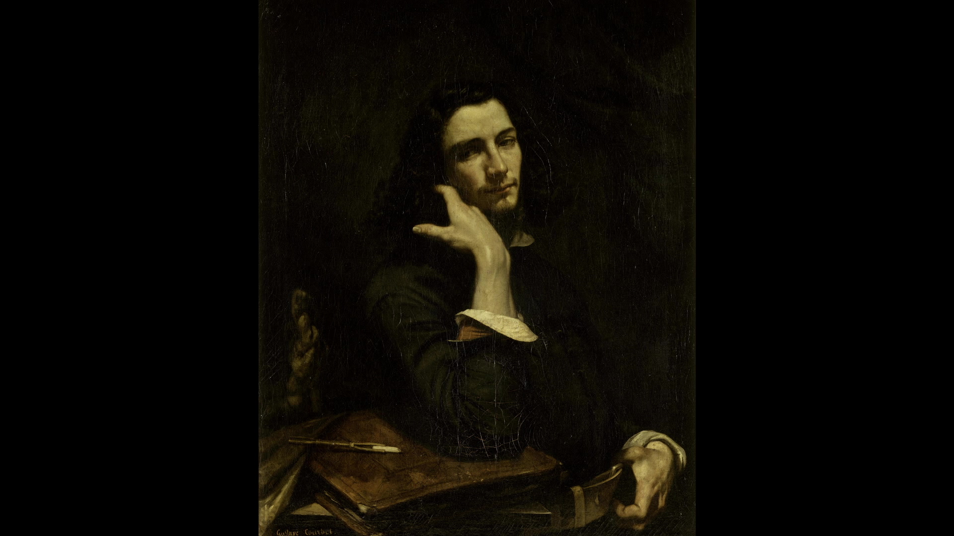 Gustave Courbet & Brahms - The Man with the leather Belt