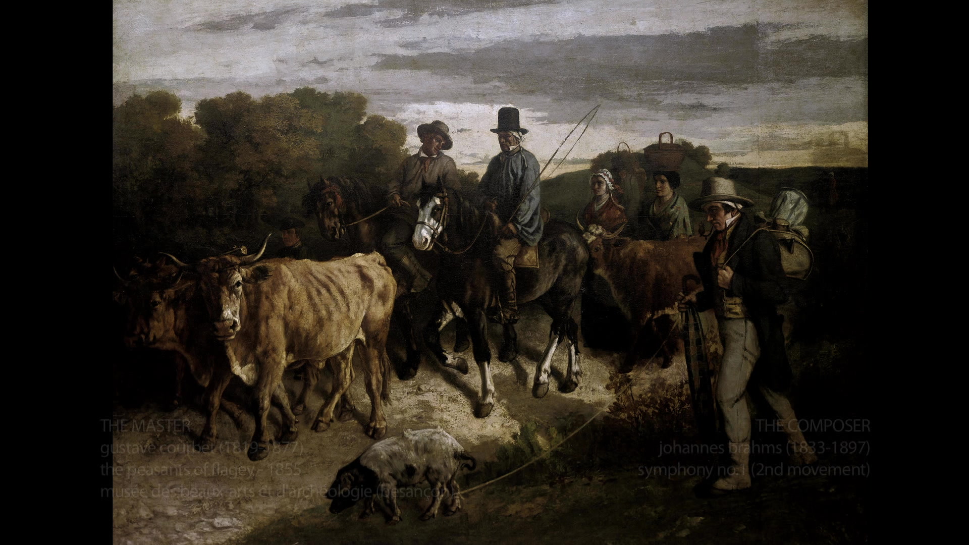 Gustave Courbet & Brahms - The Peasants of Flagey