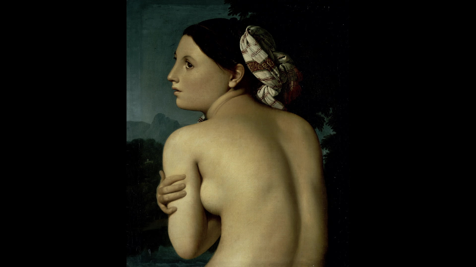 Ingres & Schumann - Half Figure of a Bather