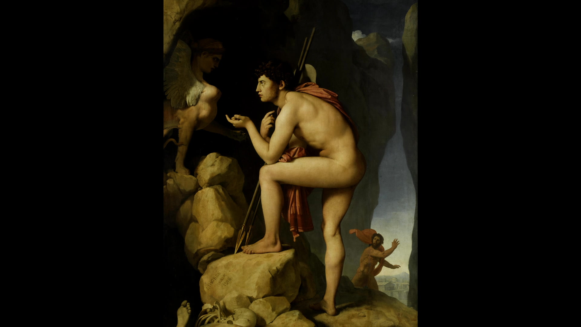 Ingres & Schumann - Oedipus and the Sphinx