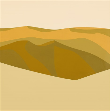 Dunes jaunes du désert par Helen Lundeberg
