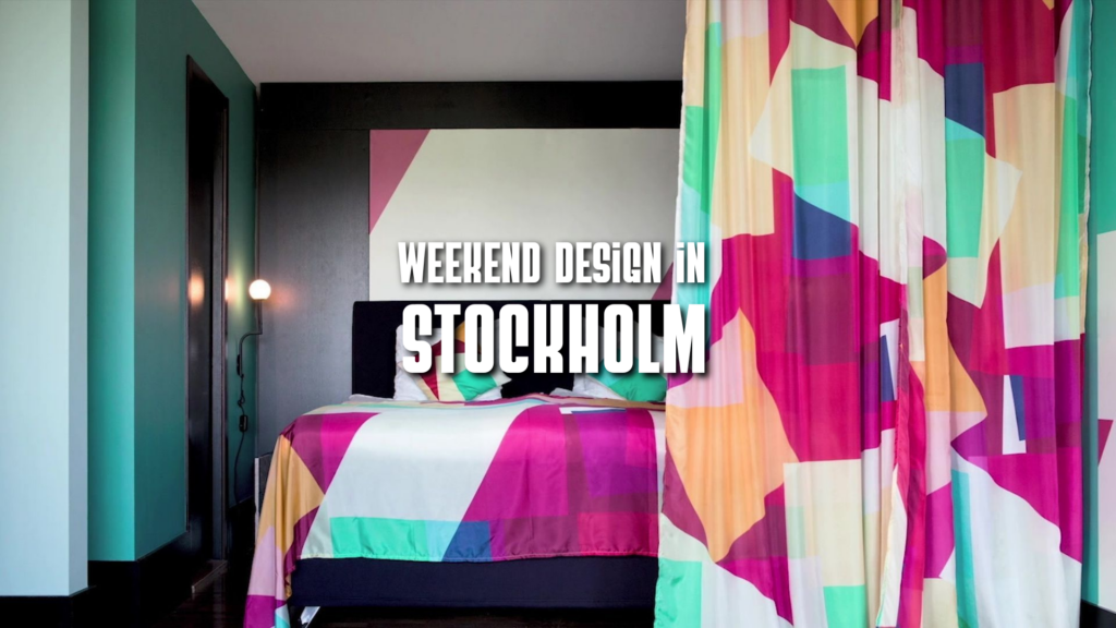 decorated room, poster for the weekend design in stockholm programme