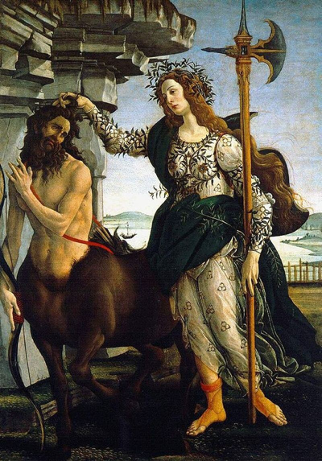 Sandro Botticelli, Pallas et le Centaure