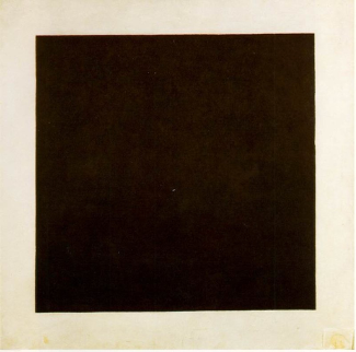 Carré noir sur fond blanc, huile sur toile de 1915 peinte par Kasimir Malevitch