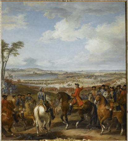 Painting depicting the Battle of Lawfeld on July 2, 1747
