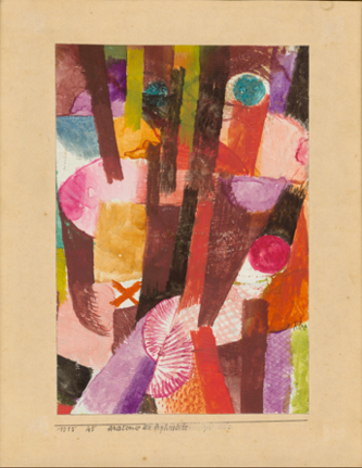 Paul Klee, Anatomie d’Aphrodite, 1915, Papier, aquarelle sur fond de craie, collé sur support, 20 x 13,6 cm, Japon, Miyagi Museum of Art