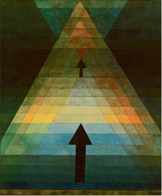 Paul Klee, Eros, 1923, peinture et aquarelle sur papier, 33,3 x 24,5 cm, Suisse, Lucerne, Sammlung Rosengart